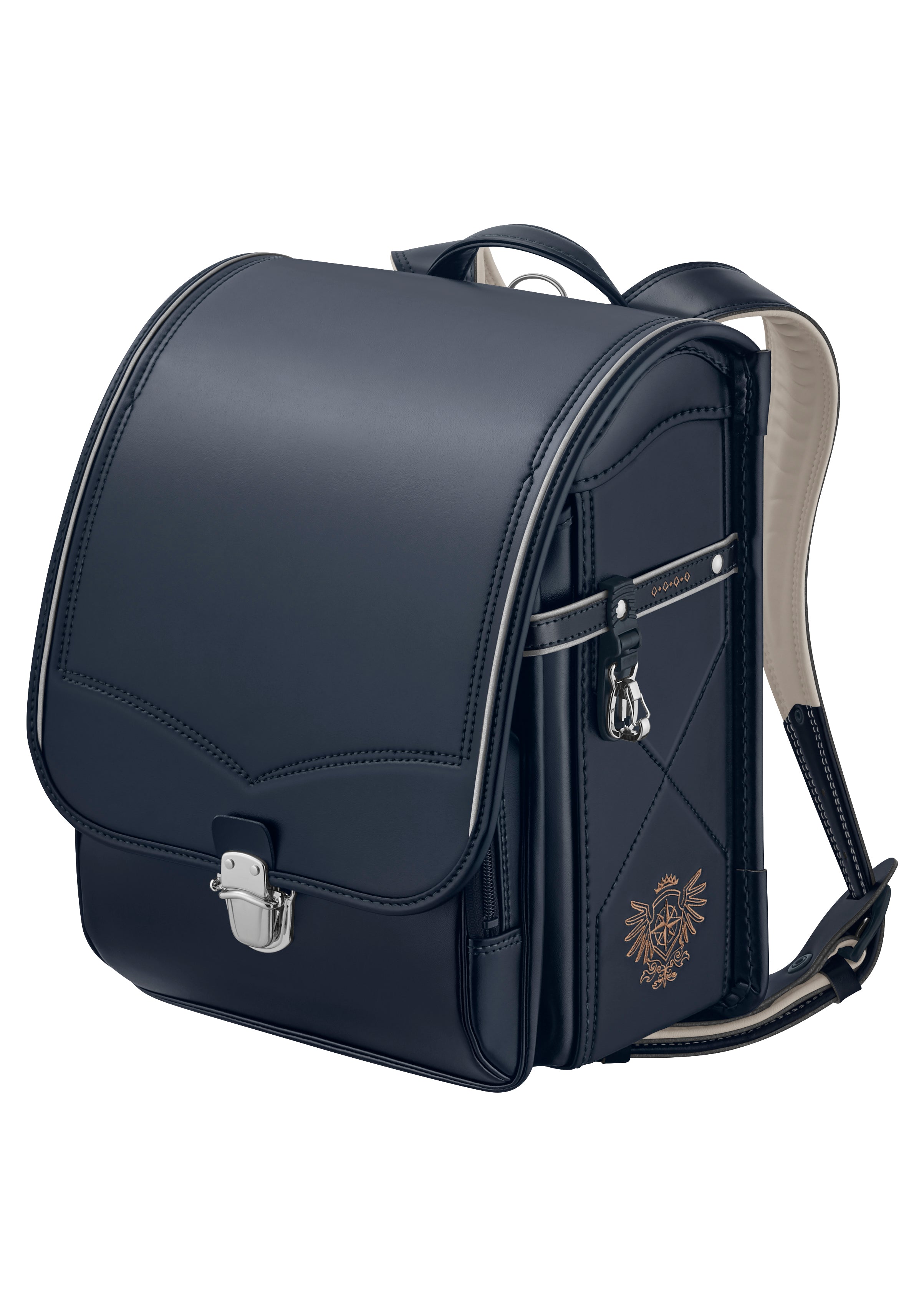 asian backpack leather school japan Navy Semi Classic Randoseru