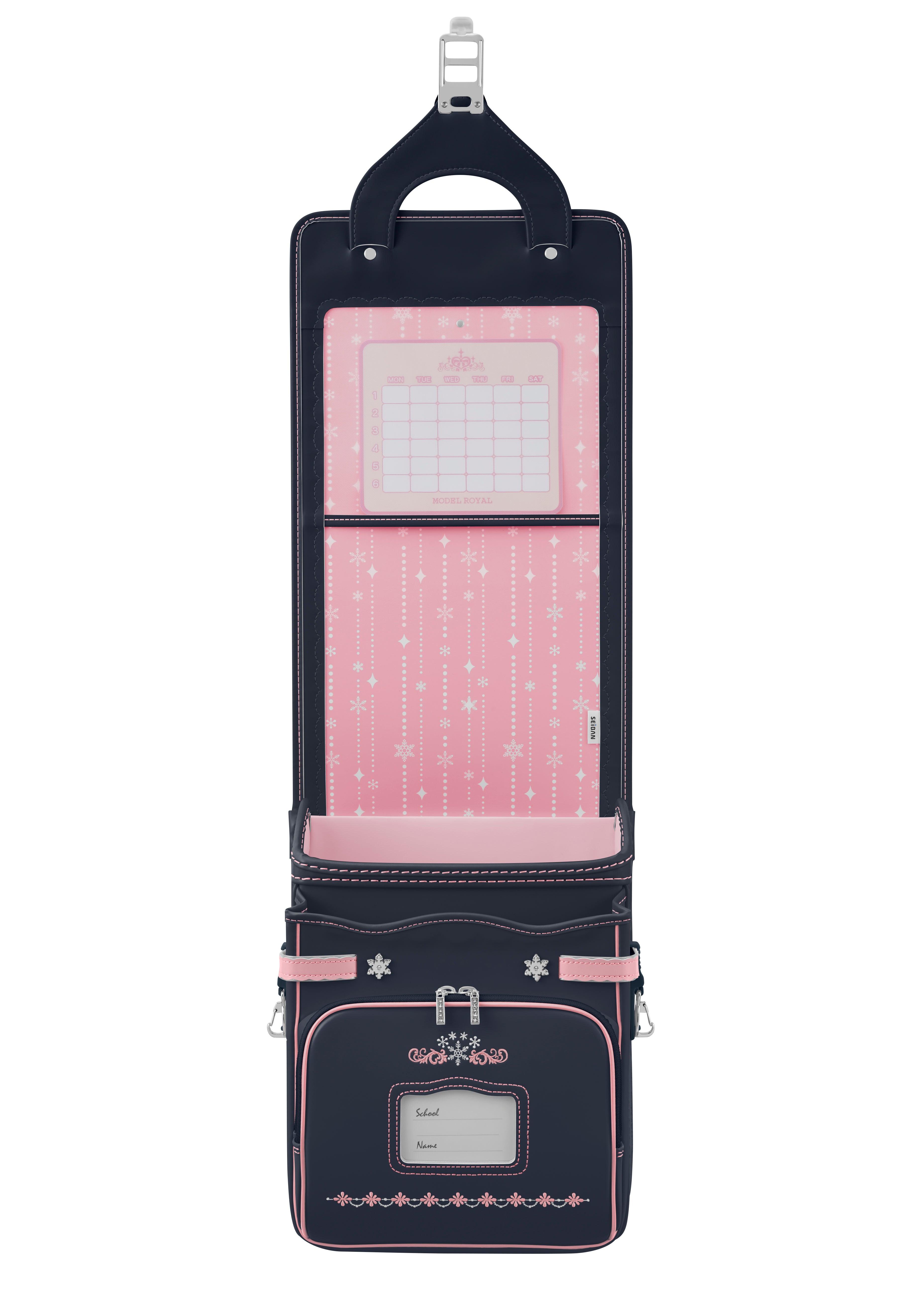 Navy x Baby Pink Model Royal Crystal Randoseru